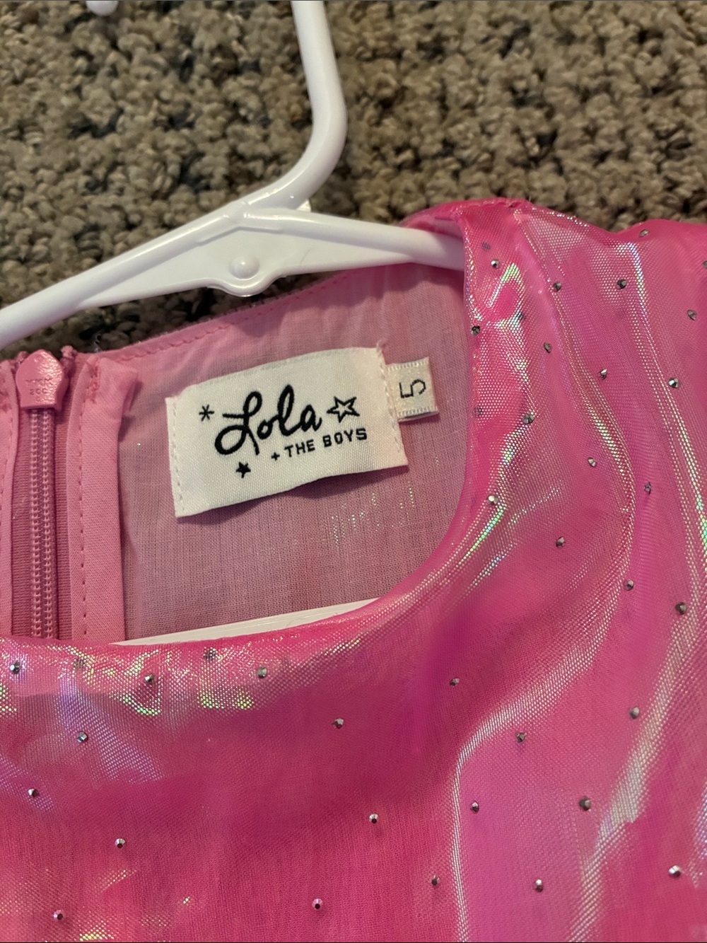 Lola + The Boys pink sequin dress - Picture 2 of 5